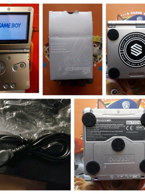 Game Boy Advance SP 001 AGS σε άριστη κατάσταση με κουτί και καλώδιο USB