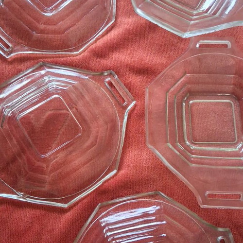 Serving plate with 5 small plates like new, 1950s-60s