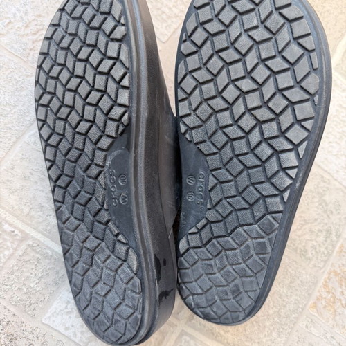 Crocs women's sandals like new, size 41/42, black