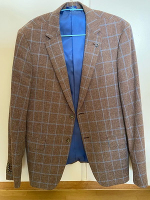 Van Gils slim fit jacket size 48 like new, 50% linen 50% cotton
