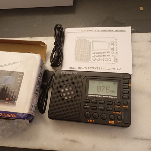 World Band Radio with Recorder V115, Retekess