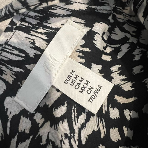 H&M long dress new, black and white, size M