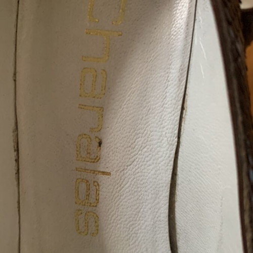 Haralas brown leather pumps used, size 38