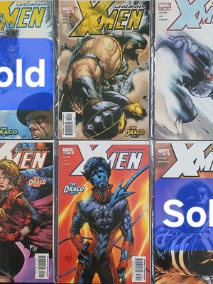 Uncanny X-Men pack of 4 issues like new, The Draco