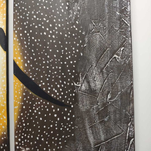 Five-piece painting like new handmade with signature