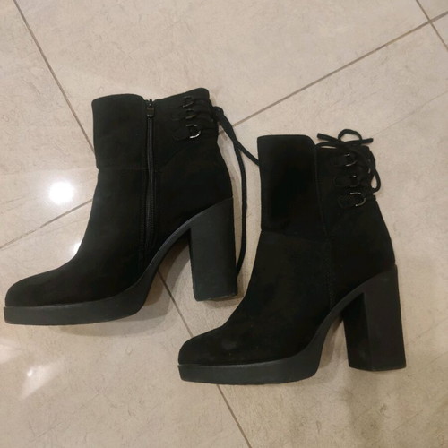Castor ankle boots used, size 39, black