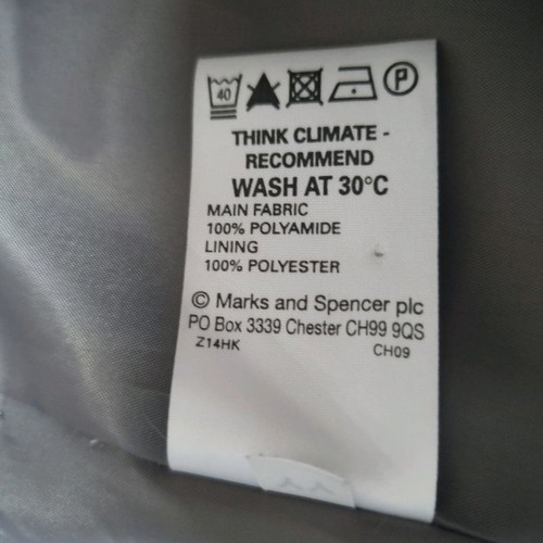 Marks & Spencer women's waterproof jacket XL like new, grey