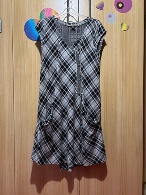 Attrattivo dress like new, black and gray, size S-M