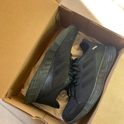 Adidas Duramo SL sneakers size 39 1/3 like new, triple black custom Sophie