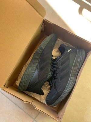 Adidas Duramo SL sneakers size 39 1/3 like new, triple black custom Sophie