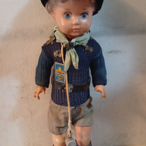 Scouting commemorative doll from 1970s