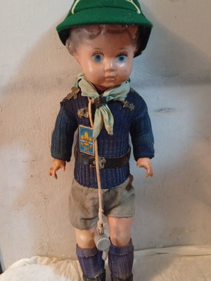 Scouting commemorative doll from 1970s