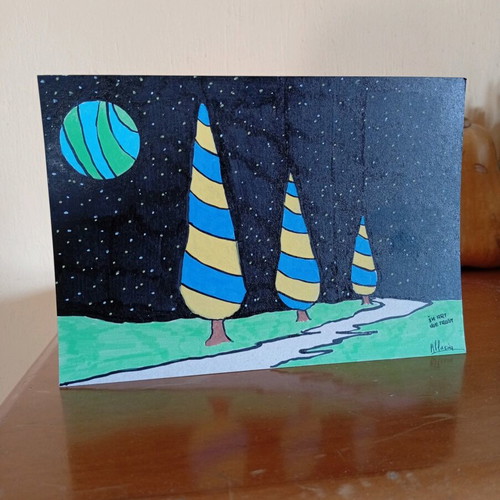 OG DIY Art Lost Path acrylic painting like new