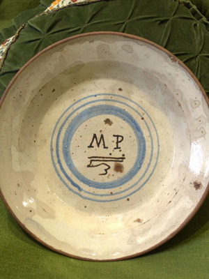 Antique Provincial Earthenware Bowl 19th Century used