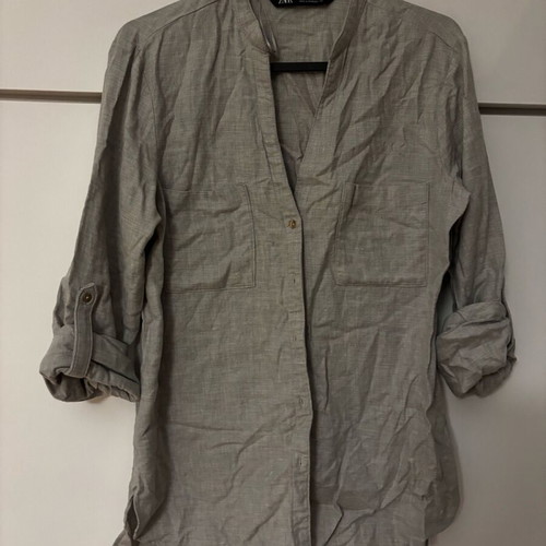 Zara shirt gray, size 34/xs, like new