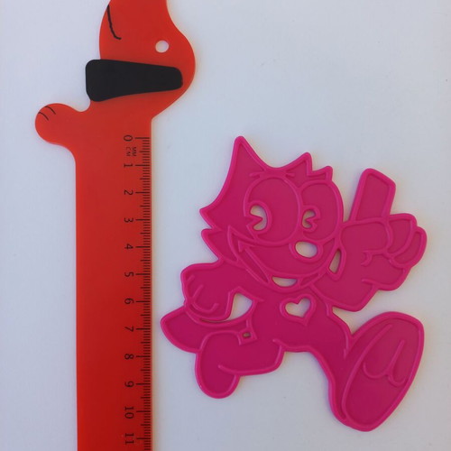 Felix the Cat stencil set of 3 from Wendy's like new, 90's collectible