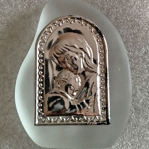 Glass decorative images used, set of four