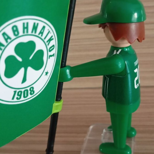 Playmobil Panathinaikos Football Fan Figure like new