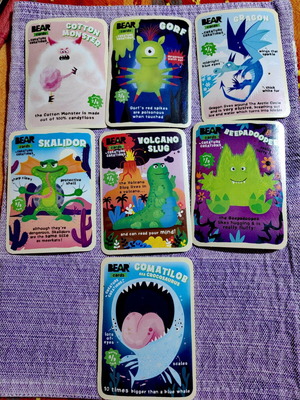 Bear's cards collectible cards like new, pack of 14