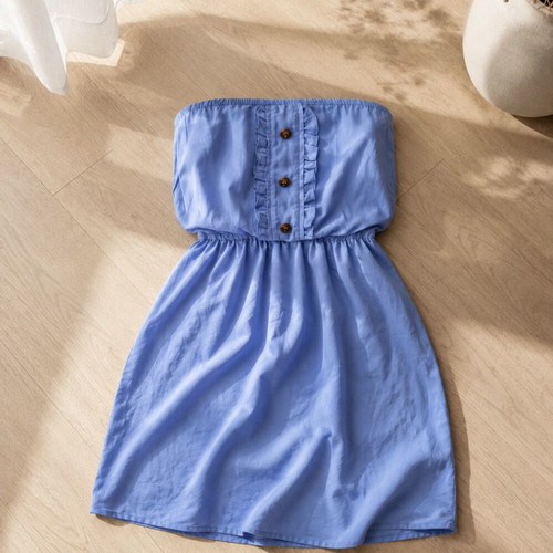Bik Bok Harbour strapless dress Small like new, light blue