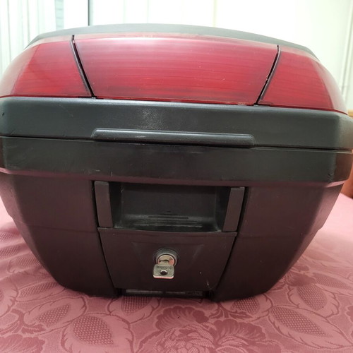 Motorcycle luggage box used, 36lt capacity, fits full face helmet