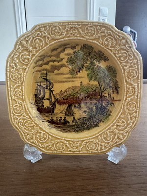 Majolica English plate used