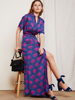 Fabienne Chapot maxi dress size XS, new, blue and pink