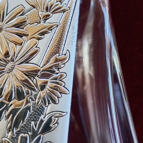 Drink bottle new with pure silver leaf, Made in Italy