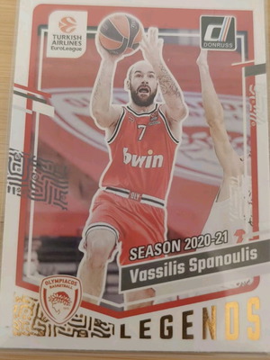 Κάρτα Vassilis Spanoulis Legends Donruss Panini καινούργια
