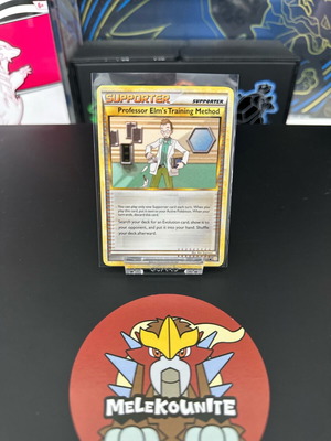 Professor Elm's Training Method Pokemon card used HGSS 100/123