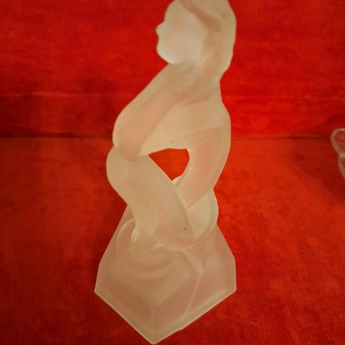 Nude Clear Crystal Girl Like New, Pure White Crystal from France