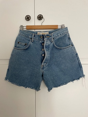 Lee vintage high-waisted shorts used, blue, waist length 37cm
