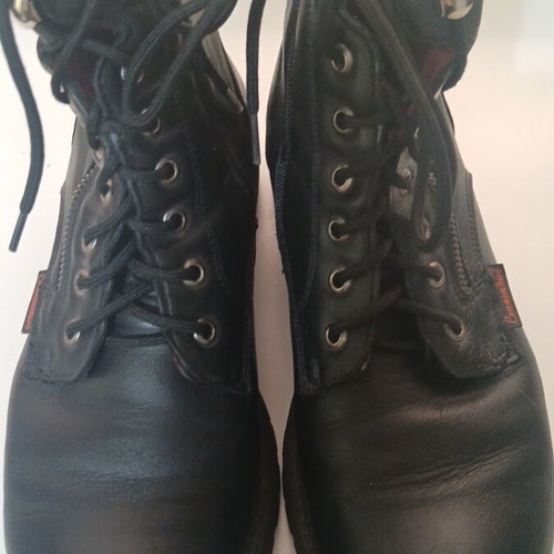 Commanchero women's leather ankle boots used, very soft, black