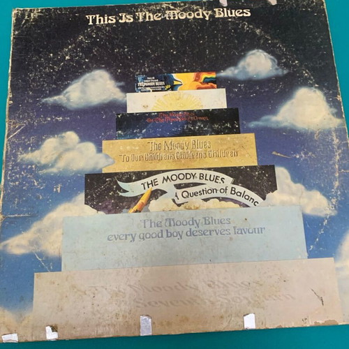 The Moody Blues vinyl record used, rock