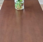 Solid wood dining set with six extendable chairs