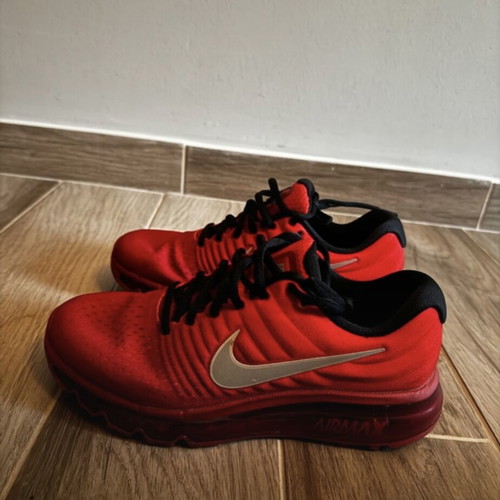 Nike athletic shoes like new, red, size 39