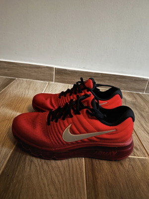 Nike athletic shoes like new, red, size 39
