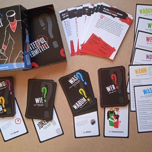 Interpol Ermittelt Board Game for Adults Like New, German Language Learning