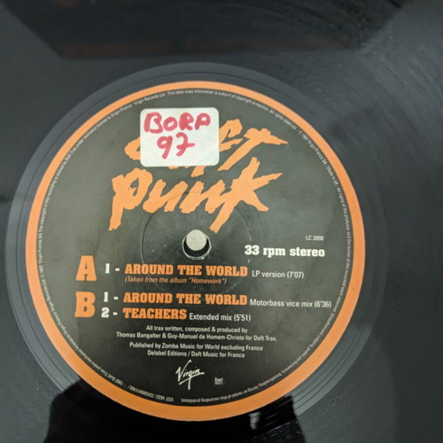 Daft Punk Around The World 12" vinyl record used, electronic