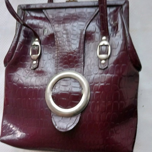 Vintage bag like new, classic 1970s model, brown