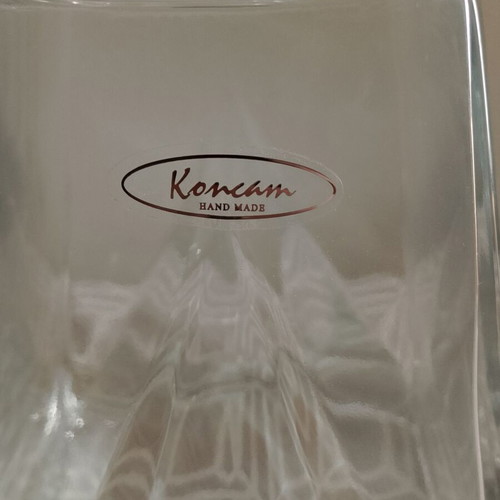 Vintage Handmade Koncam Carafe from Bohemia, like new