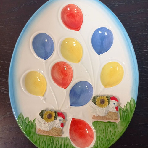 Decorative Easter egg plate new