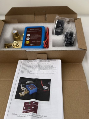 Car Battery Switch with Remote Control new, anti-theft mechanism