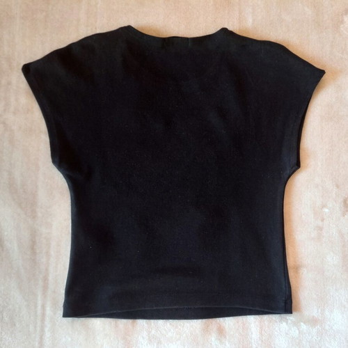Stradivarius black crop top S/M, short sleeves