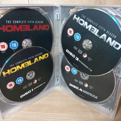 Homeland DVD 5 seasons like new with English subtitles