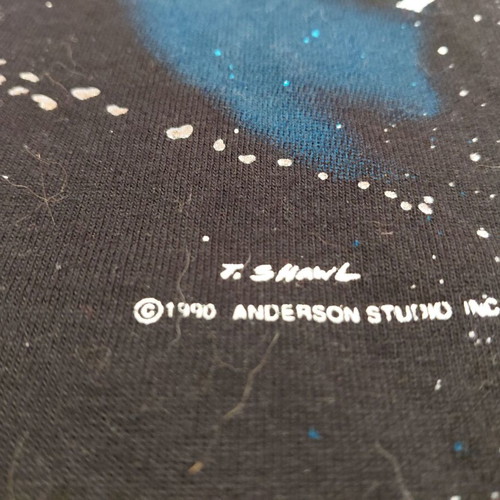 Vintage Solar System Planets Shirt Fruit of the Loom XL like new, black
