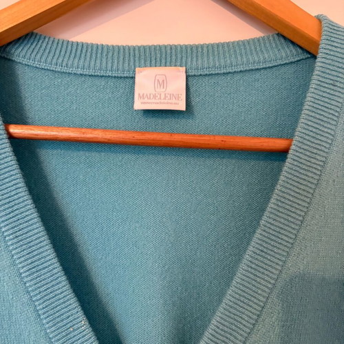 Madeleine pullover turquoise used, size XXL-XXXL