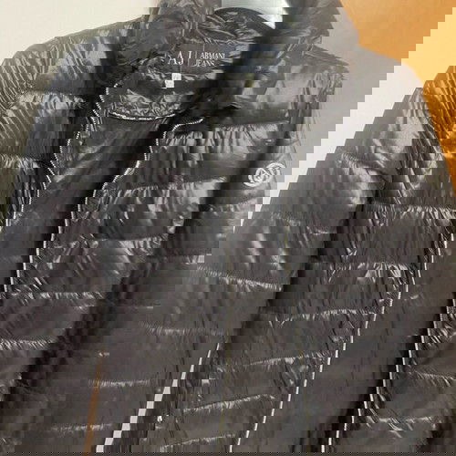 Μπουφάν μακρύ Armani Jeans σαν καινούργιο με ζώνη, φουσκωτό παλτό