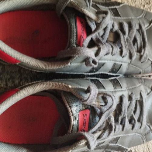 Asics Court H132Y sneakers used, size 41.5, gray and red