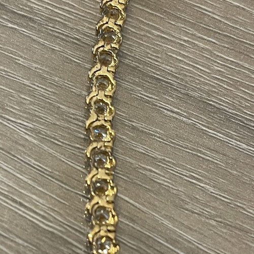 Riviera bracelet silver 925 gold plated, used, 19 cm